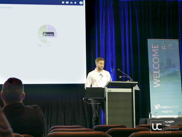 Noggin Solutions Consultant, Daniel Mackey at the 2019 Noggin UC
