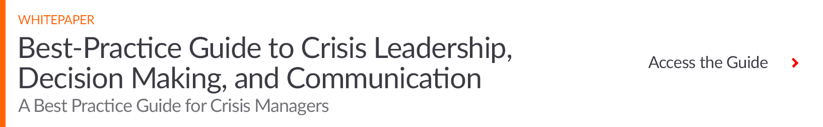 Download Best-Practice Guide to Crisis Leadership, Decision Making, and Communication